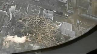 Aerial video over destroyed Fukushima I NPP [upl. by Oicnevuj]