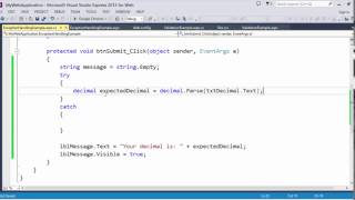 Introduction to ASPNET Web Forms Error Handling [upl. by Yukio690]