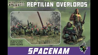 Reptilian OverlordsWargames Atlantic SpaceNam boxset review vs 3d printed version vs GW Catachans [upl. by Aynot151]