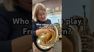 Who wants to play French horn band director frenchhorn percussion saxophone clarinet flute [upl. by Elma]