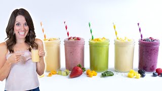 Make ANY Smoothie with this Simple Formula  5 Quick Recipes [upl. by Anerom]