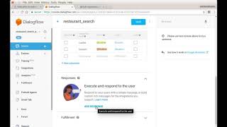 DialogFlow configuration for a simple chatbot [upl. by Sharon714]