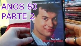 Filmes dos anos 80  parte 2  minha coleção de Bluray e DVDs [upl. by Trebreh]