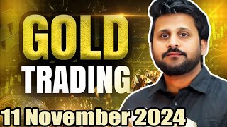 Intraday Trading Signals 11 November 2024 Live trading Gold trading strategy Xauusd live trading [upl. by Cowles]