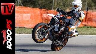 KTM 690 SMCR 2014 Test  Action Onboard Details [upl. by Ariuqahs861]