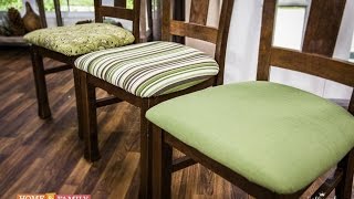 Basic Upholstering Dining Chairs  DIY by Tanya Memme As Seen On Home amp Family on Hallmark Channel [upl. by Olive]