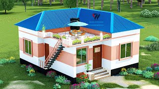 ৩ বেডরুমের টিনশেড বাড়ির ডিজাইন। 3 Bedroom Tin Shed House Design । Tin shed house design 2023। [upl. by Prestige390]