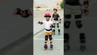 Mc skating and  freestyle skating cutebaby rollerskating 😊😊 [upl. by Jarietta]