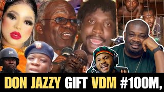 Bobrisky Zlatan Portable Ymolee Reacted to DON JAZZY GIFTED 100m to VeryDarkBlackMan [upl. by Ghassan165]