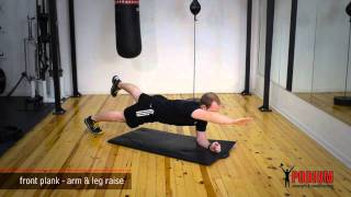 Front Plank Arm amp Leg Raise [upl. by Gaddi]