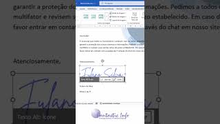 Como Inserir Assinatura em Documentos do Word [upl. by Arezzini797]