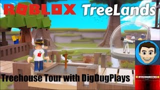 Roblox TreeLands EPIC Base tour  Tips and tricks secret code with DigDugPlays [upl. by Moscow]