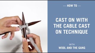 How to cast on with the cable cast on technique [upl. by Rama]