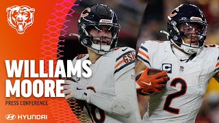 Williams Moore talk offensive chemistry  Chicago Bears [upl. by Nylodnarb]