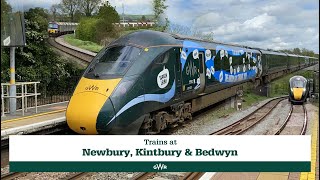 Trains at Newbury Kintbury amp Bedwyn [upl. by Brunhilda]