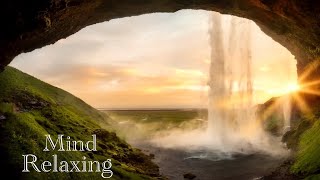 Peaceful music for…  Calm of mind  Stress relief  waterfall relaxingmusic [upl. by Auerbach]