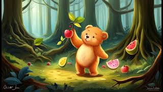 Oscar the greedy bear searching for lost fruits  Fairy Tales For Children [upl. by Eseeryt976]