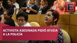 Difunden video de activista asesinada pidiendo ayuda a la policía [upl. by Aimat663]