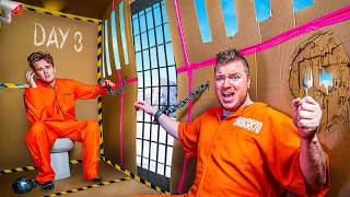 100 HOUR ULTIMATE Box Fort PRISON ESCAPE CHALLENGE [upl. by Samid128]