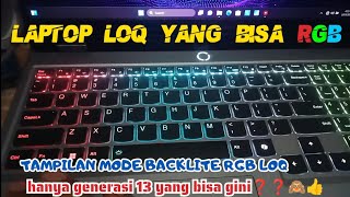 KEYBOARD BACKLIGHT WARNA WARNI Loq gaming laptop [upl. by Chip]