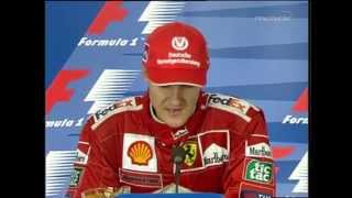 Grand Premio d Italia 2000 Circuito di Monza  Conferenza Stampa  Il cuore di Schumi HDᴴᴰ [upl. by Gerson]