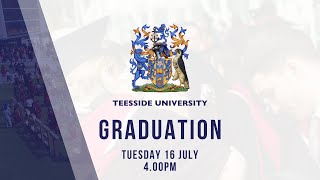 Teesside University Graduation Tuesday 16 July 2024  400pm [upl. by Ching]