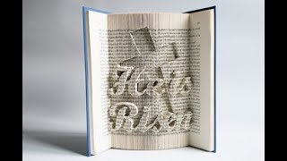 BOOK FOLDING VIDEO TUTORIAL  HE IS RISEN [upl. by Halie]