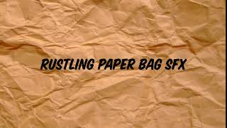 FREE Rustling Paper Bag Sound Effect SFX 10 seconds ASMR [upl. by Alegnave]