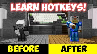 Learn Hotkeys FAST amp EASY Minecraft PVP [upl. by Teador]