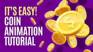 Easy After Effects Tutorial  Coin Animation [upl. by Cohen]