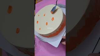 Whipped cream frosting tutorial l cake icing🫰cake shorts frostins whippedcream cakedecorating [upl. by Anifur]