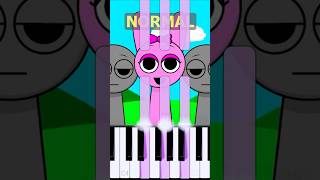 Pinki Theme Incredibox Sprunki  Normal Vs Horror on piano [upl. by Queston]