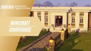 Minecraft Courthouse  Build Tutorial [upl. by Gratia893]