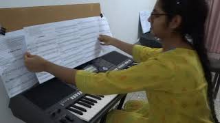 Online exam Trinity College London 2021 Electronic keyboard grade 8 BY Anupama [upl. by Neitsirk227]