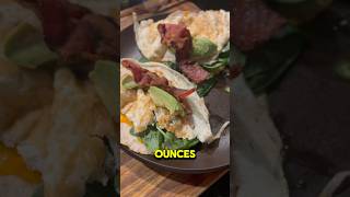 Delicious High Protein Breakfast Recipe Idea 🥚🥓🥑🌯 [upl. by Nerro325]