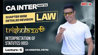 CA INTER LAW  REVISION FOR MAY 24  IOS  BY CA SWAPNIL PATNI [upl. by Jurgen]