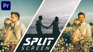 4 SPLIT SCREEN Effects in Premiere Pro CC Tutorial [upl. by Natlus]