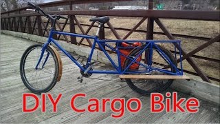 DIY Cargo Bike  Turning an old mountain bike into a cargo hauler [upl. by Neema]