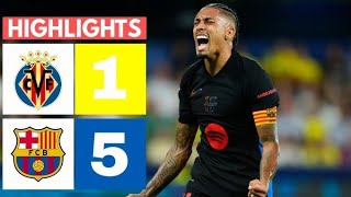 Barcelona vs Villarreal 5  1  Highlights amp All Goals LaLiga 202425 [upl. by Llerrut]