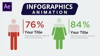 After Effects Animation Tutorial Infographics Human Progress Bar [upl. by Osicran]