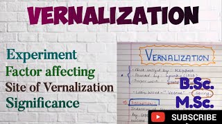 what is Vernalization in Plants Significance of Vernalization BSc MSc notes on Vernalization [upl. by Alage]