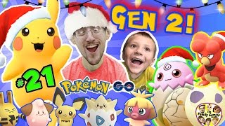 CHRISTMAS POKEMON GO 🎅 FGTEEV Gen 2 Eggs Hatching Surprise Elekid Pichu Togepi Magby 🎄21 [upl. by Parrnell200]