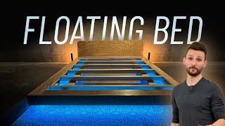 DIY Floating Platform Bed Frame at IKEA Price [upl. by Amluz]