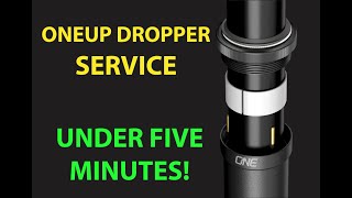 HOW TO SERVICE A ONEUP V2 DROPPER POST IN UNDER 5 MINUTES [upl. by Kerman180]