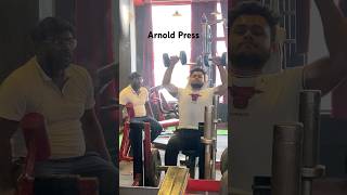 Arnold Press arnoldpress shoulder exercise gym [upl. by Ayal]