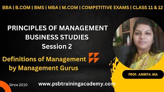 Principles Of Management  Business Studies  Definitions  BBA  Bcom  MBA  BCA  Class 12 2 [upl. by Anatnas]