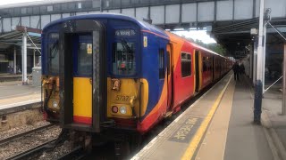 Ride West Byfleet  Byfleet amp New Haw on a SWR Class 455 16072023 [upl. by Frodina]