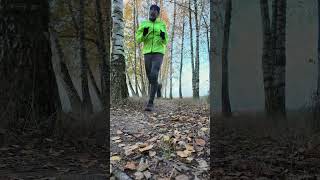 Jesień 2 bieg biegacz bieganie run running porannytrening laskabacki autumn jesień [upl. by Anade]