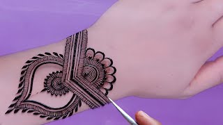 Very Easy Simple Dotted Mehndi Design Trick For Front HandMehandi ka DesignMehendi Design 2024 [upl. by Westbrook]