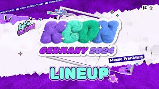 KCON GERMANY 2024 DAILY LINEUP💜 [upl. by Nettirb]